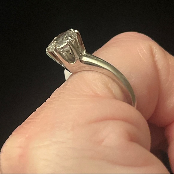 Sterling Silver CZ April Birthstones Toi Et Moi Bypass Ring Size 5 - Picture 3 of 9